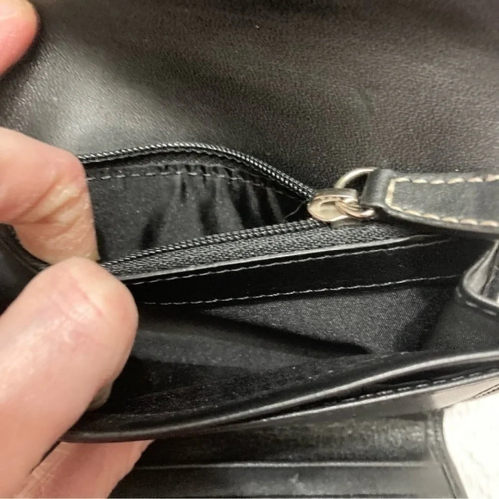 Coach signature wallet gray black
